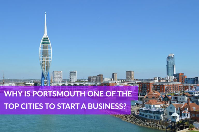 Why is Portsmouth one of the top cities to start a business?